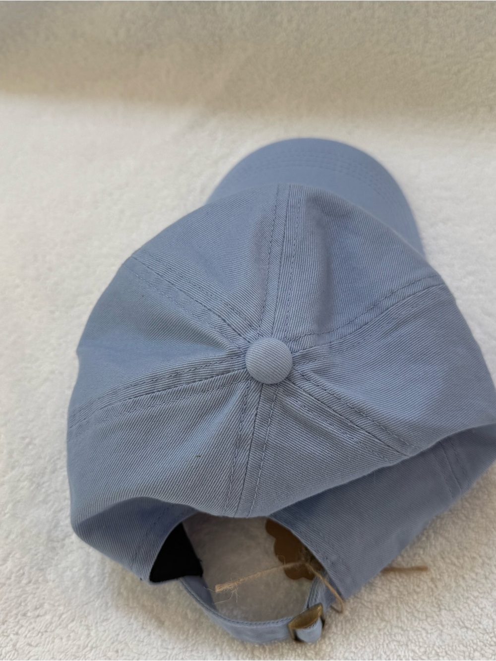 Good Vibes Only Embroidered Baseball Cap - Light Blue - Picture 3 of 8
